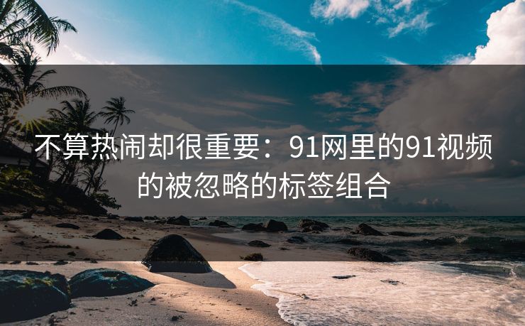 不算热闹却很重要:91网里的91视频的被忽略的标签组合